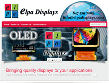 Tablet Screenshot of elpadisplays.com